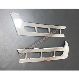 Resim Vw Transporter T6 2010 - 2014 Ön Panjur 2 Parça Paslanmaz Çelik 