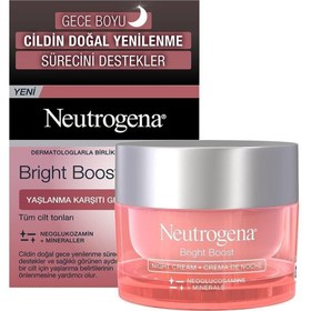 Resim Neutrogena Bright Boost Yaşlanma Karşıtı Gece Kremi 50 Ml 