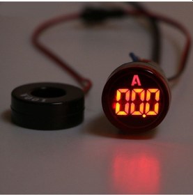 Resim 22Mm Dijital Ampermetre 0-100A Arası Ac Ampermetre Sarı 
