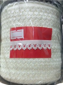 Resim Çamaşır Lastiği Dantelli 1 Cm 75 Metre 1 Top Ekru 