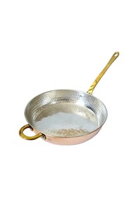 Resim Bakır Tek Kulplu Tava 22 Cm Bakır 