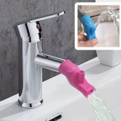 Resim 1 adet Ayarlanabilir Hortumlu Silikon Musluk Uzatıcısı - İç/Dış Mekan Kullanımı İçin Esnek, Dayanıklı Plastik Su Püskürtme Başlığı, Çeşitli Musluklarla Uyumlu, Kolay Kurulum, Su Püskürtme Başlığı, İç Mekan Su Aksesuarı, Modern Estetik, Pürüzsüz Bitiş 