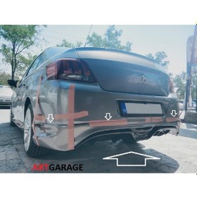 Resim Pejo 301 2013-2022 Arka Tampon Eki-fiberglass-boyasız 