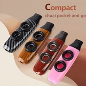 Resim Ustalar ve yeni başlayanlar için uygun, gitar, ukulele, viyol, piyano, klavye için ayarlanabilir ton, 3 adet ek membran ile profesyonellik kazoo. 