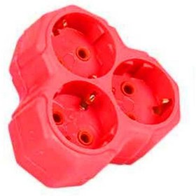 Resim Luminoo KINETEX GOLYAT PRİZ ÜÇLÜ PAPATYA DESENLİ EĞLENCELİ RENKLİ 16A-250V 