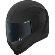 Resim Icon Airform Dark Kapalı Motosiklet Kaskı Mat Siyah 