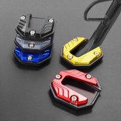 Resim 1 adet - Motosiklet Pedal Uzatma Paneli - Dayanıklı Alüminyum Alaşım Malzeme, Motosiklet Pedal Kaymaz Kenar Koruyucu, Sokak Bisikleti Yan Destek Paneli Aksesuarı 