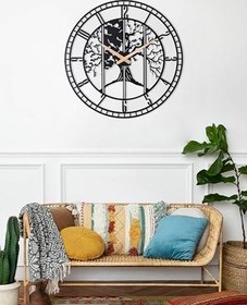 Resim Duvar Saati, Dört Mevsim Ağaç Temalı 