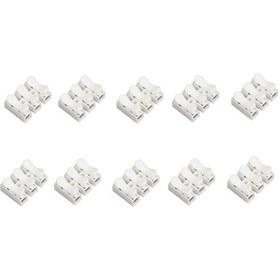 Resim Vidasız, Yaylı, Sıra Buat Kablo Klemens, 3'lü, 3 Pinli, Yaylı Klemens, 10 Adet 