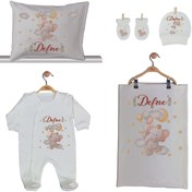 Resim Pia Baby Gl 1913 -02 Isme Özel Beşli Tulum Set 