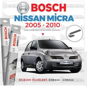 Resim Nissan Micra Muz Silecek Takımı 2005-2010 Bosch Aeroeco N11.4004 