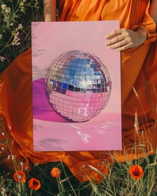 Resim Disko Topu Poster - 21x30cm / Siyah 