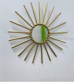 Resim El Yapımı Modern Dekoratif Jüt Pleksi Ayna 