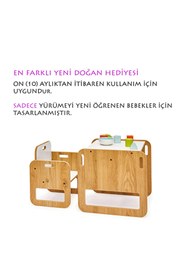 Resim Genel Markalar Serçe 0-18 Ay Yenidoğan Ahşap Montessori Aktivite Masa ve Sandalye Seti (1 Masa + 1 Sandalye) 