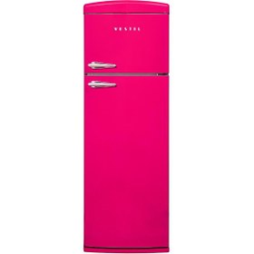 Resim Vestel SC32001 Pembe Retro Buzdolabı 