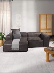 Resim S Home Design Concept Frida 2 Modül Mini Köşe Kanepe Nubuk 210x145 