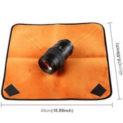 Resim Rogfer Yüz Katlama Bez Fotoğraf Makinesi Slr Astar Lens Çantası Kalınlaştırıcı Sarılmış Kumaş Artı Kadife, Boyut: 50x50cm Turuncu Diğer Diğer 