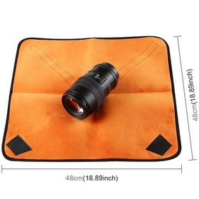 Resim Rogfer Yüz Katlama Bez Fotoğraf Makinesi Slr Astar Lens Çantası Kalınlaştırıcı Sarılmış Kumaş Artı Kadife, Boyut: 50x50cm Turuncu Diğer Diğer 