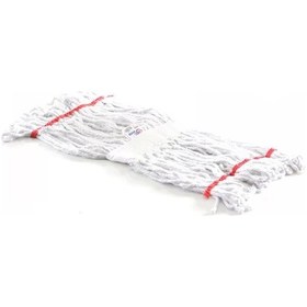 Resim Cod-Ex Çift Kovalı Temizlik Seti Yedek Islak Mop Dar Pamuklu Beyaz 450 G 17 CM 