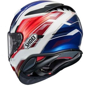 Resim Shoei Nxr 2 Capriccio Kapalı Motosiklet Kaskı Beyaz - Kırmızı - Mavi 