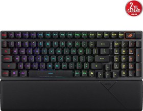 Resim ROG STRIX SCOPE II RX KABLOSUZ AURA SYNC RGB MEKANİK TÜRKÇE TUŞ DİZİLİMİ ROG RX RED SWITCH IP57 MULTI WI-FI 