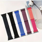 Resim Gateesat Apple Watch 38 40 41 Series 10 42mm Dayanıklı Nylon Örgü Kayış Deployant Kilit 