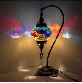 Resim Dekoratif Mozaik Lamba Osmanlı Dekoratif El Yapımı Abajur Hediyelik 