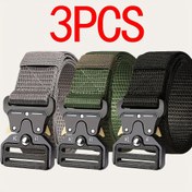 Resim 3 adet RUILAIBO Erkek Hızlı Çıkarma Spor Kemerleri - Ayarlanabilir, Esnek ve Dayanıklı, Fermuar Kapatma ile Çalışma, Spor ve Fitness Tutkunları için, Egzersiz Kemerleri | Ayarlanabilir Kemer | Dayanıklı Polyester 