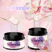 Resim 1 adet UV Dip Reçine 50ml/100ml - Düşük Kokulu, Hızlı Kuruyan Kristal Çiçek Yapımı Malzemesi DIY Sanat El Sanatları, Takı Tasarımı, El Sanatları Malzemeleri | Kristal Reçine | Pürüzsüz Dokusu, UV El Sanatları Malzemeleri 