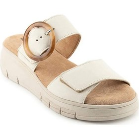 Resim Hush Puppies Pigem 625207 Hakiki Deri Kadın Terlik Krem Krem 