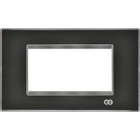 Resim Günsan Domino Siyah & Krom Çerçeve / Çıtası Krom- 4m 