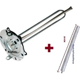 Resim FullYedek Baymak Anotlu Uyumlu Titanyum Rezistansı , Termosifon Anot Çubuklu 2000 Watt Rezistans 