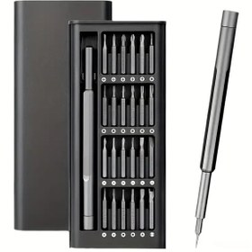 Resim Foxyn FXN-6024 24 Parça Mıknatıslı Paslanmaz Çelik Telefon ve Tablet Tornavida Elektronik Bakım Tamir Seti 