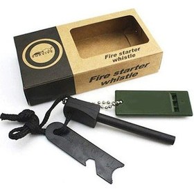 Resim Survive Magnezyum Çubuğu Ateş Başlatıcı Çakmak Taşı 