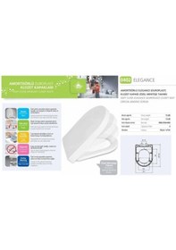 Resim Ennalbur Nkp Elagance Amortisörlü+Tak Çıkar Klozet Kapağı 