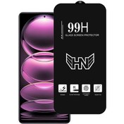 Resim Redmi Note 12 Pro 5g Yüksek Alüminyum Büyük Ark Tam Ekran Temperli Cam Film İçin 
