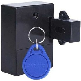 Resim Jokmae Siyah Gizli Sensörlü Dijital Kilit - Emıd Kartlı, Pilli Dolap Güvenliği 