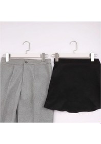 Resim Faravis Atelier Beyaz Ahşap Pantolon Ve Etek Askısı Amerikan Kancalı 10 Adet Özel Seri 