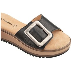 Resim Hush Puppies İcyi 625203 Hakiki Deri Kadın Terlik Siyah Siyah 