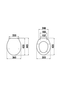 Resim Creavit Basic Thermoplast Klozet Kapağı Kc0001.01 