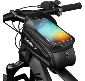 Resim Wheel Up Su Geçırmez Ön Tüp Çantaları Dokunmatik Mtb Bisiklet Çantası Bisiklete Binme Kolayca Kurulum Kişısel Bisiklet Parçaları Aksesuarları(Yurt Dışından) 