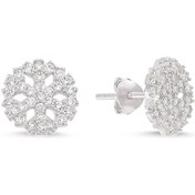 Resim Gümüş Kartaneli Küpe G181KPR3 AltınSepeti 