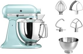 Resim Kitchenaid Artisan 4, 8 L Stand Mikser 5KSM175PS Ice Blue-EIC 