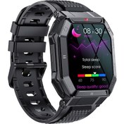 Resim Geeksen Lemfo K55 1.85'' Ips Tam Dokunmatik Ekran Sağlam Gövde Bt Çağrı 24 Spor Modu 20 Gün Bekleme Süresi Sağlık Monitörü Mesaj Hatırlatıcısı Android İos İle Uyumlu Akıllı Saat (İthalatçı Garantili) 