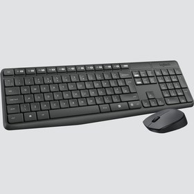 Resim LOGİTECH MK235 KLAVYE MOUSE logitech Mk235 Usb Kablosuz Türkçe Klavye Mouse Seti - Siyah MK235