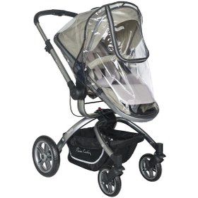 Resim BabyDoor Fermuarlı Travel Bebek Arabası Yağmurluğu Puset Stoller Beyaz 