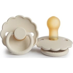 Resim Frigg Daisy Kauçuk Emzik Cream 0-6 Ay Krem 