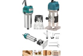 Resim Japan Pro Seri 4500 Watt 6 Kademe Devir Ayarli Formika Traşlama Freze Makinası Pens 6 mm 