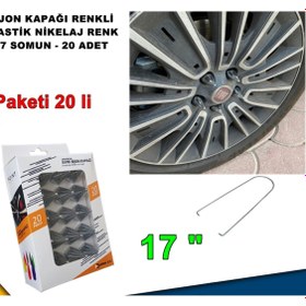 Resim Sivri Mermi Tip Bijon Kapağı Krom Plastik Nikelaj Renk 17 Mm 20 Adet - 