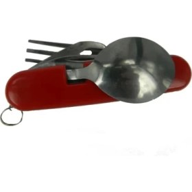 Resim K 524 Rd Çok Amaçlı Çakı (Çatal, Kaşık, Bıçak) 9cm - Plastik Gövde 